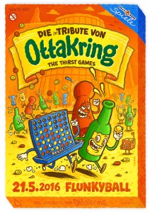 Thirst Games - Tribute von Ottakring poster illustration by Michael Hacker